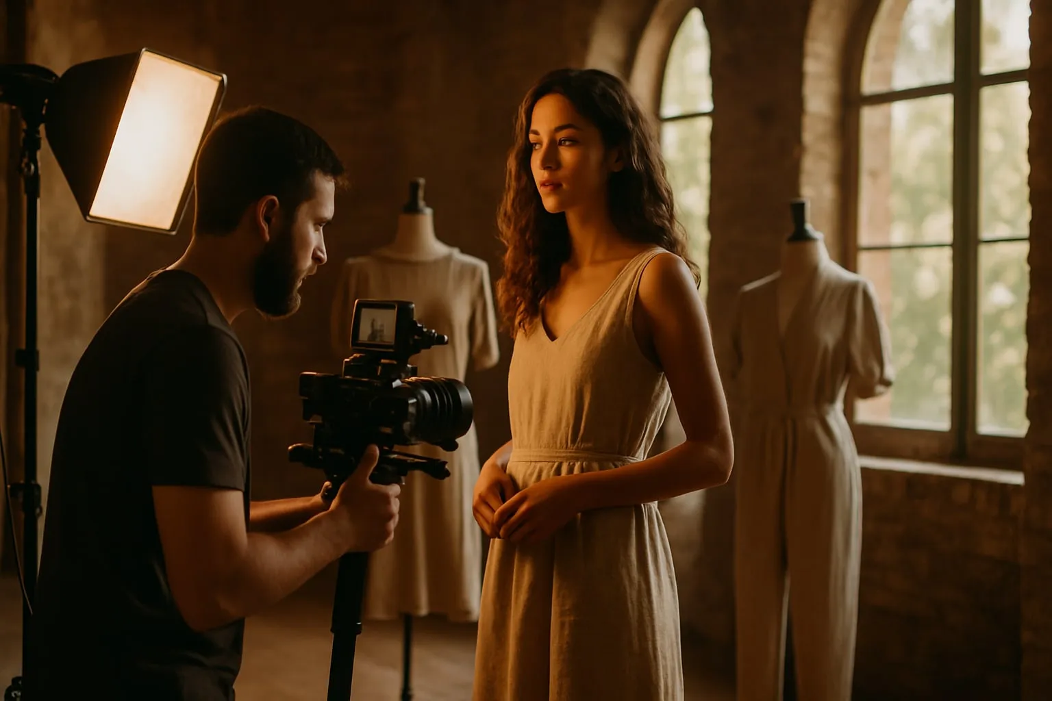 Filmagem moda sustentável: filmando em espaços culturais locais