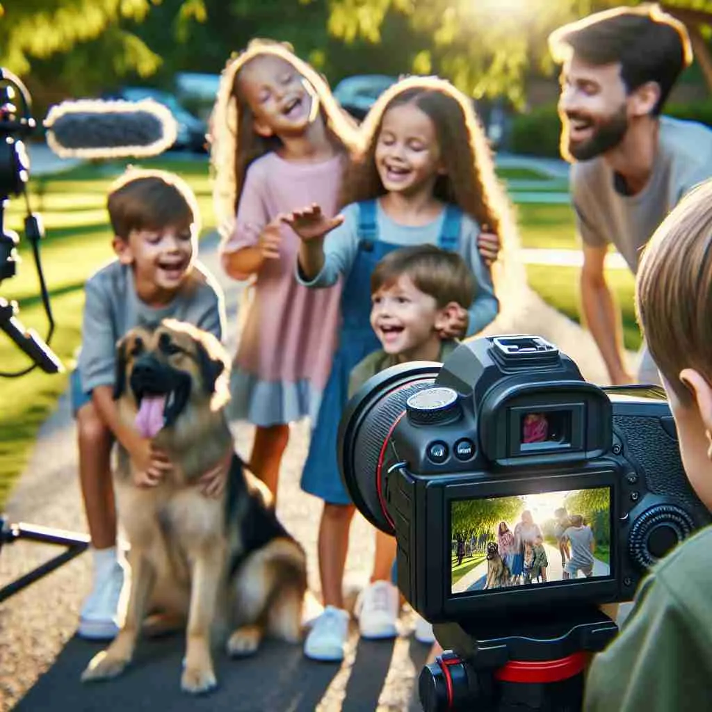 Gravar vídeos com crianças e pets: técnicas práticas