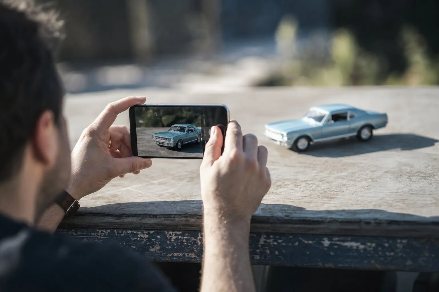 Como fotografar miniaturas com celular em tamanho real